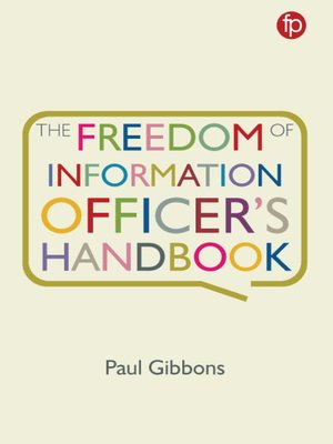 cover image of The Freedom of Information Officer's Handbook